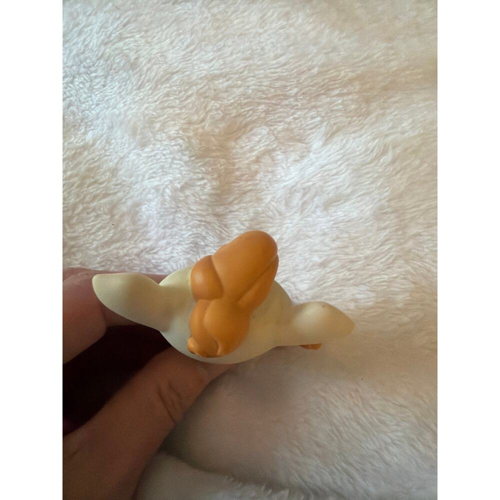 Hasbro Littlest Pet Shop Cow #877 White Brown LPS Figure Blue Star Eyes 2007 - Picture 7 of 14